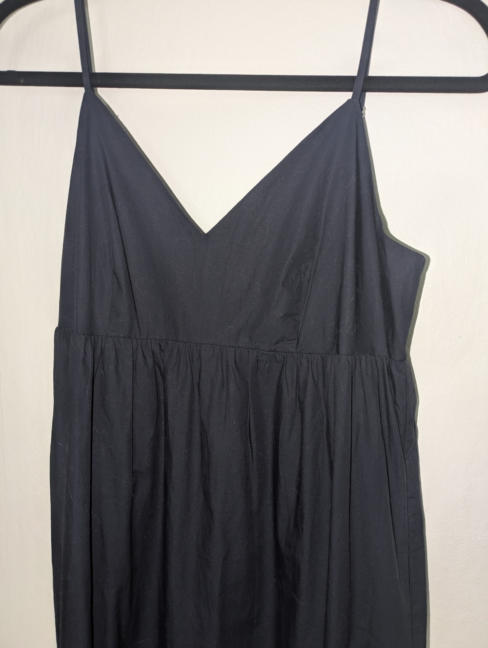 Quince Black Maxi Dress with Spaghetti Straps - Picture 5 of 7